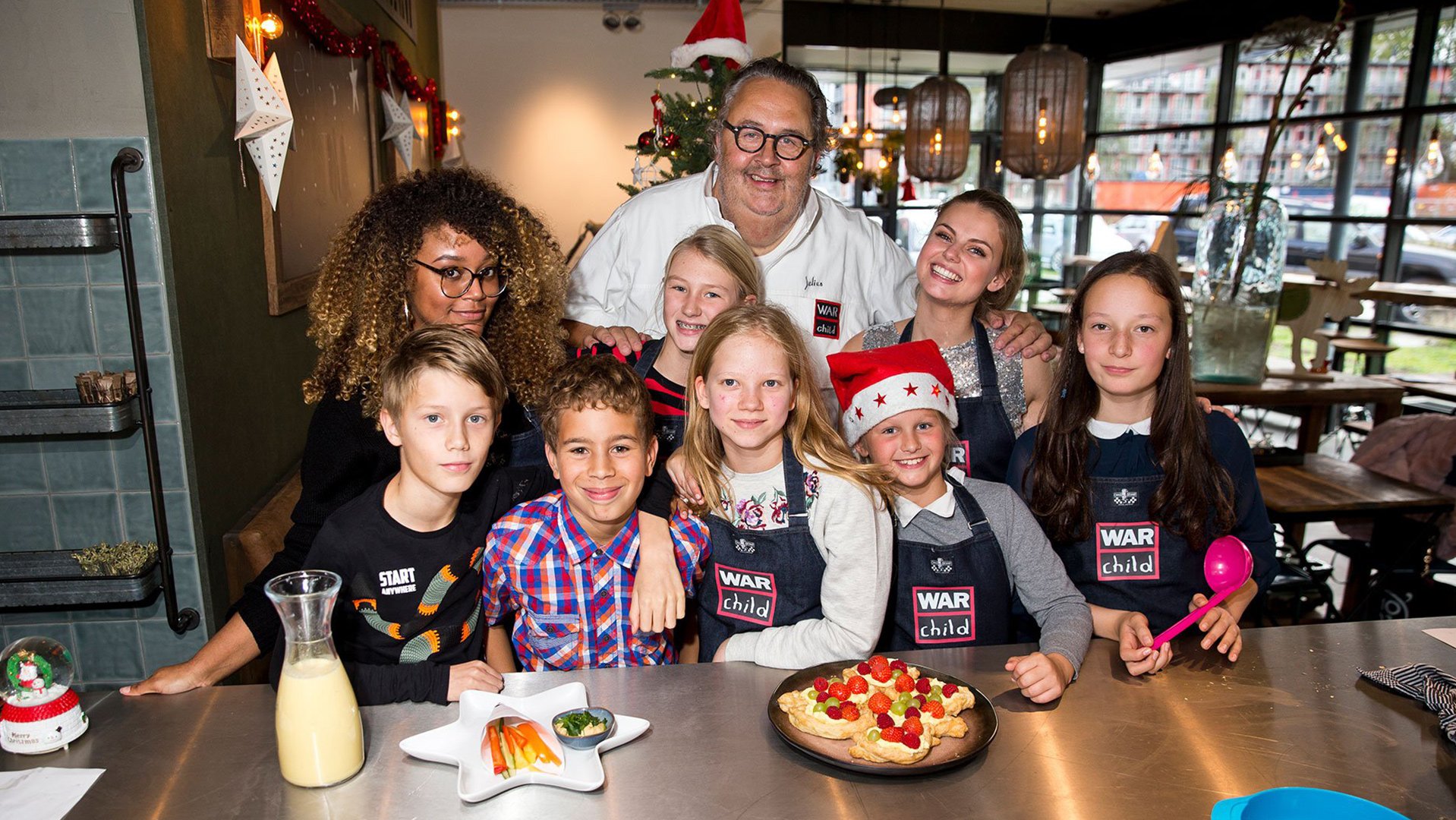 War Child kerst vieren goed doel hapjes kerstdiner