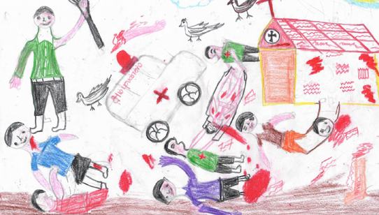 Tekening getekend voor het leven Sri Lanka_19XXXX