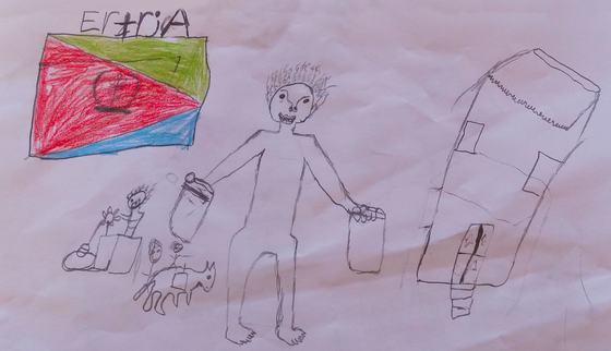 TeamUp gevlucht Eritrea tekening_War Child Nederland_190722