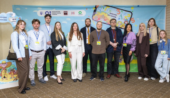Officiële overdrachtsceremonie van Can’t Wait To Learn Ukraine in Kyiv, mei 2026.