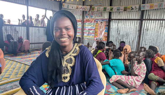 Tamaya (15) woont in Renk