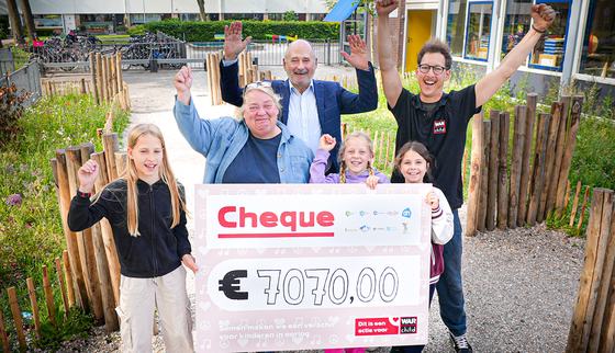 cheque uitreiking War Child-LandsmeerinActie
