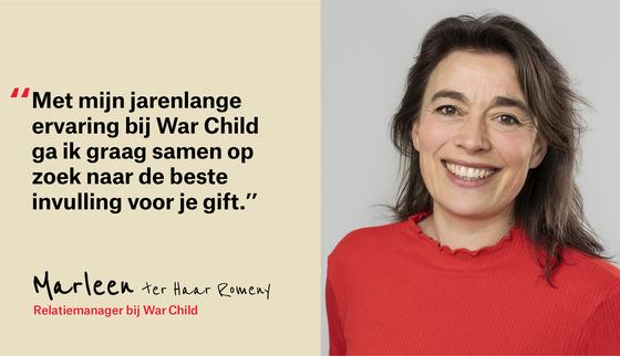 War Child Nederland_Grote Gift_Marleen_1