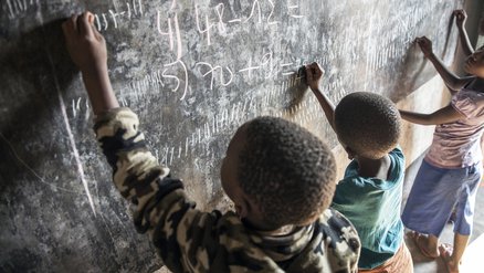 War Child school children in Burundi - education