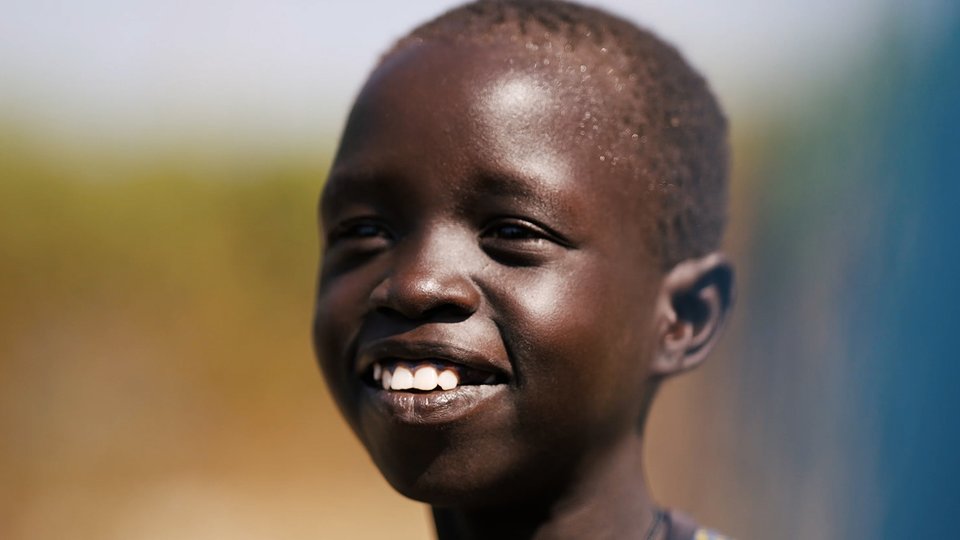 12-year-old Adit from South Sudan engaging in War Child's TeamUp