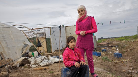 Meisje Syrië gevlucht in Libanon War Child