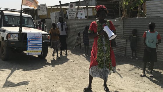 War Child geeft voorlichting aan families in Zuid-Soedan over corona virus