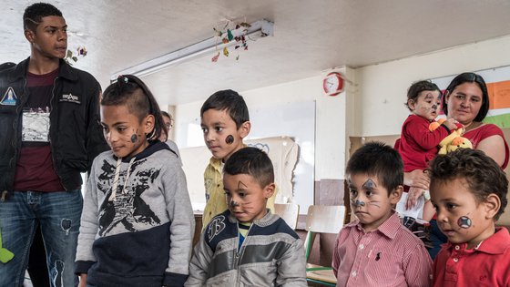 Gevluchte kinderen uit Venezuela in Colombia