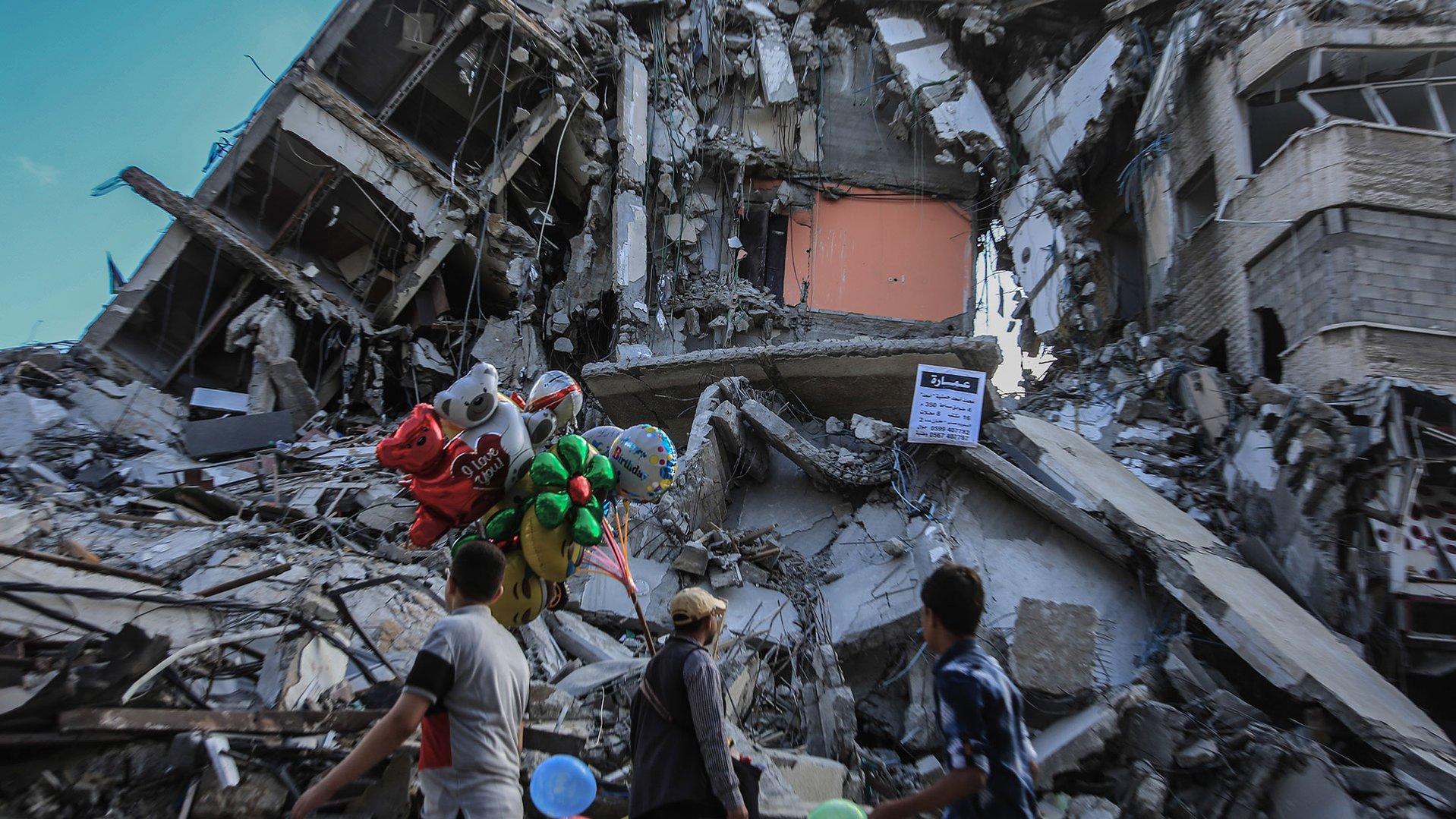 Destruction in Gaza after airstrikes in May 2021