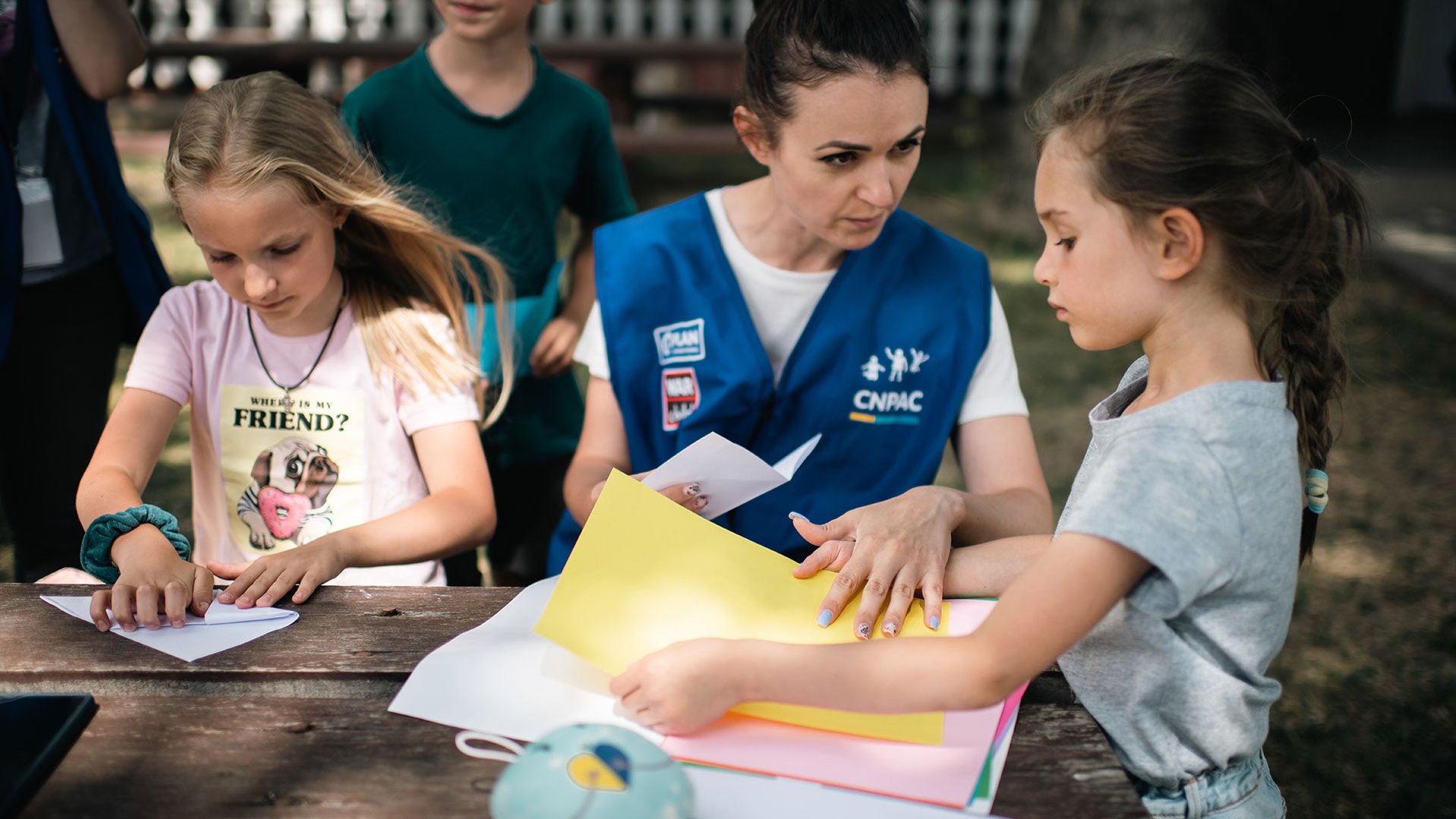Ukrainian children co-create War Child's Can't Wait to Learn educational games on tablets