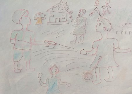 Tekening getekend voor het leven Zuid-Soedan
