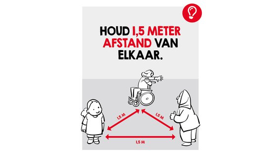 War Child TeamUp op School - Houd 1,5 meter afstand van elkaar op school