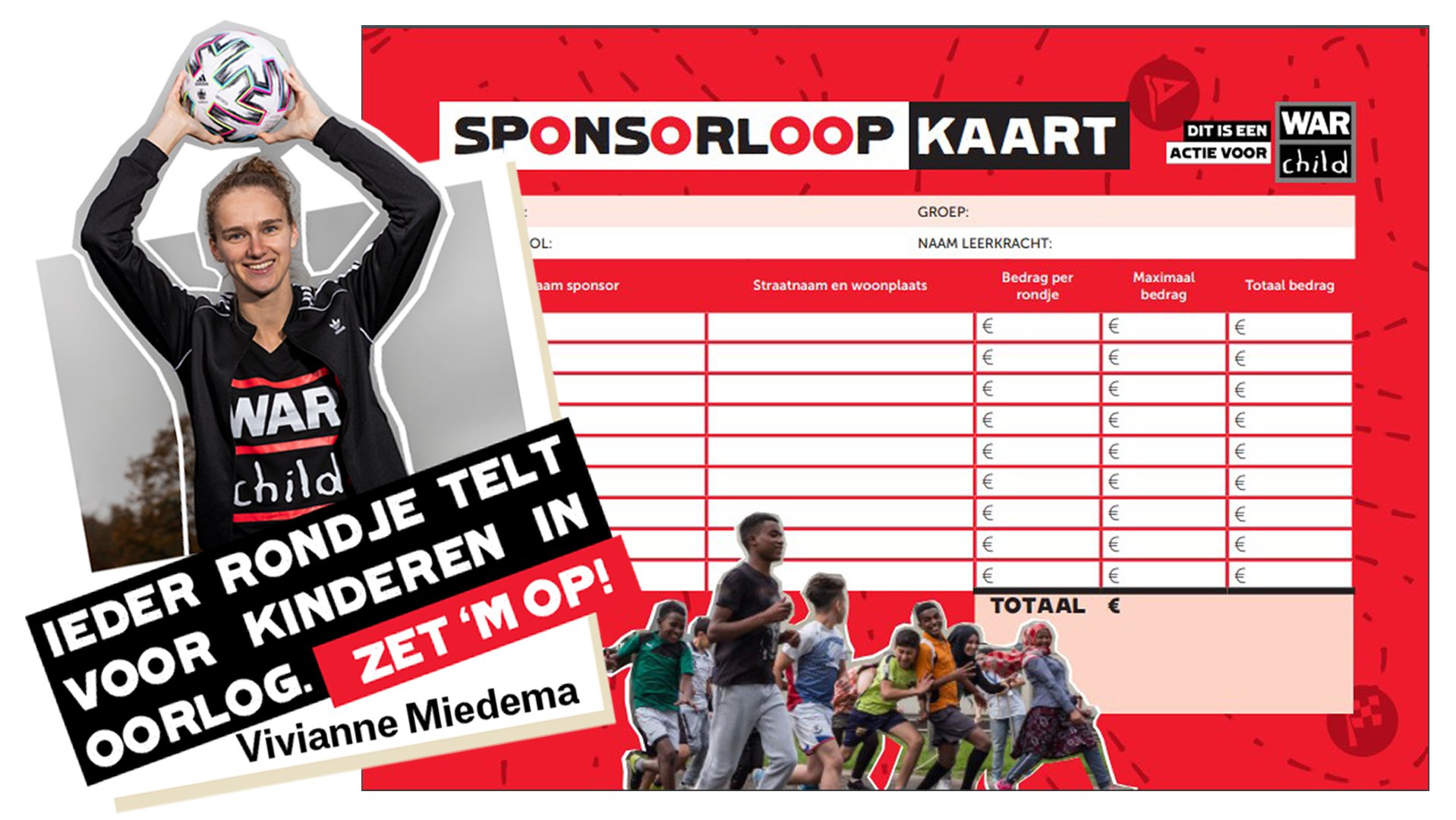 Sponsorloop voor War Child - Vivianne Miedema