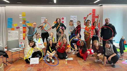 Group picture of War Child's and Save the Children's new TeamUp trainers in Warsaw, Polend
