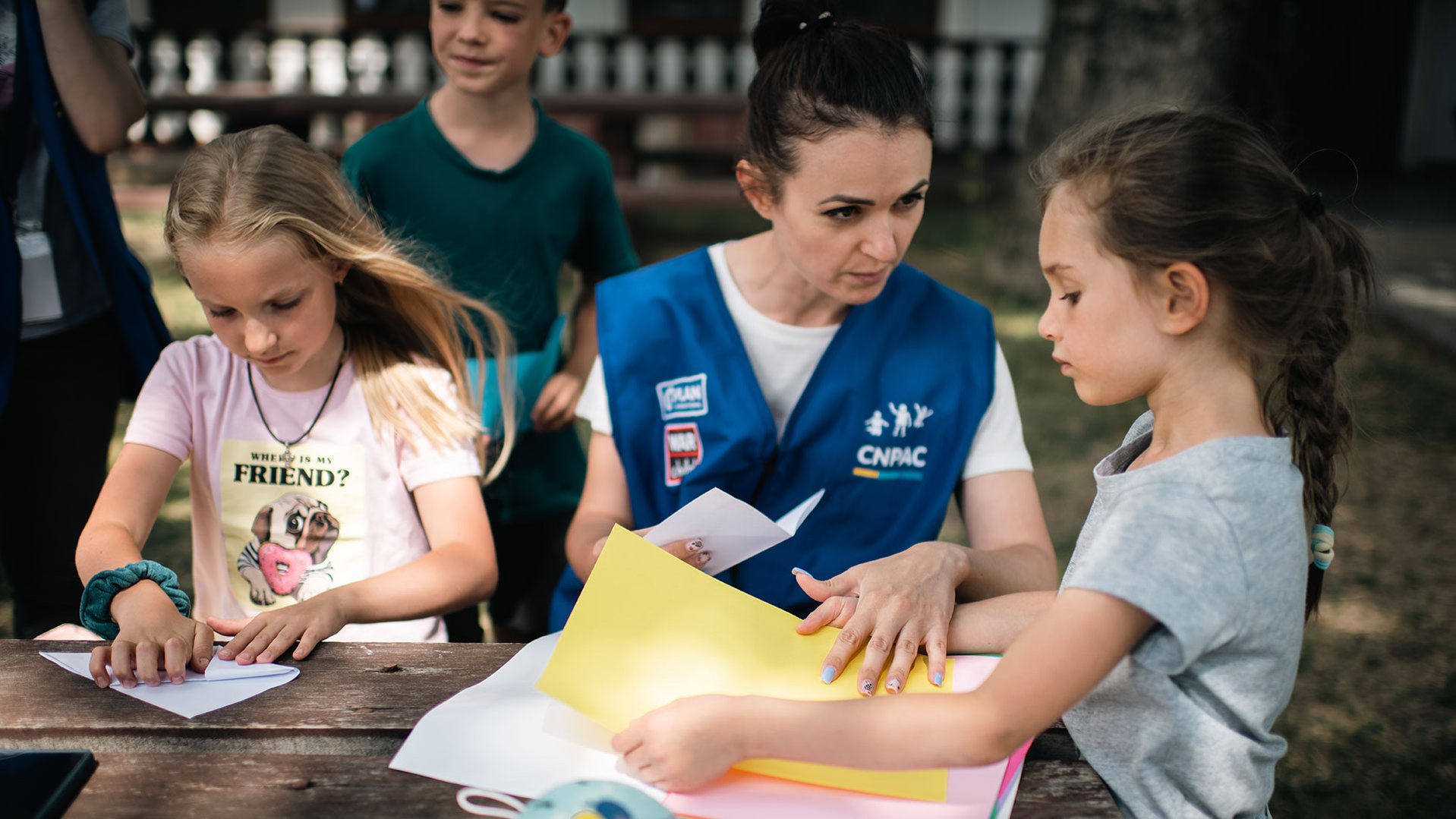 War Child facilitators offer support and a welcome distraction from the war in Ukraine for refugee children