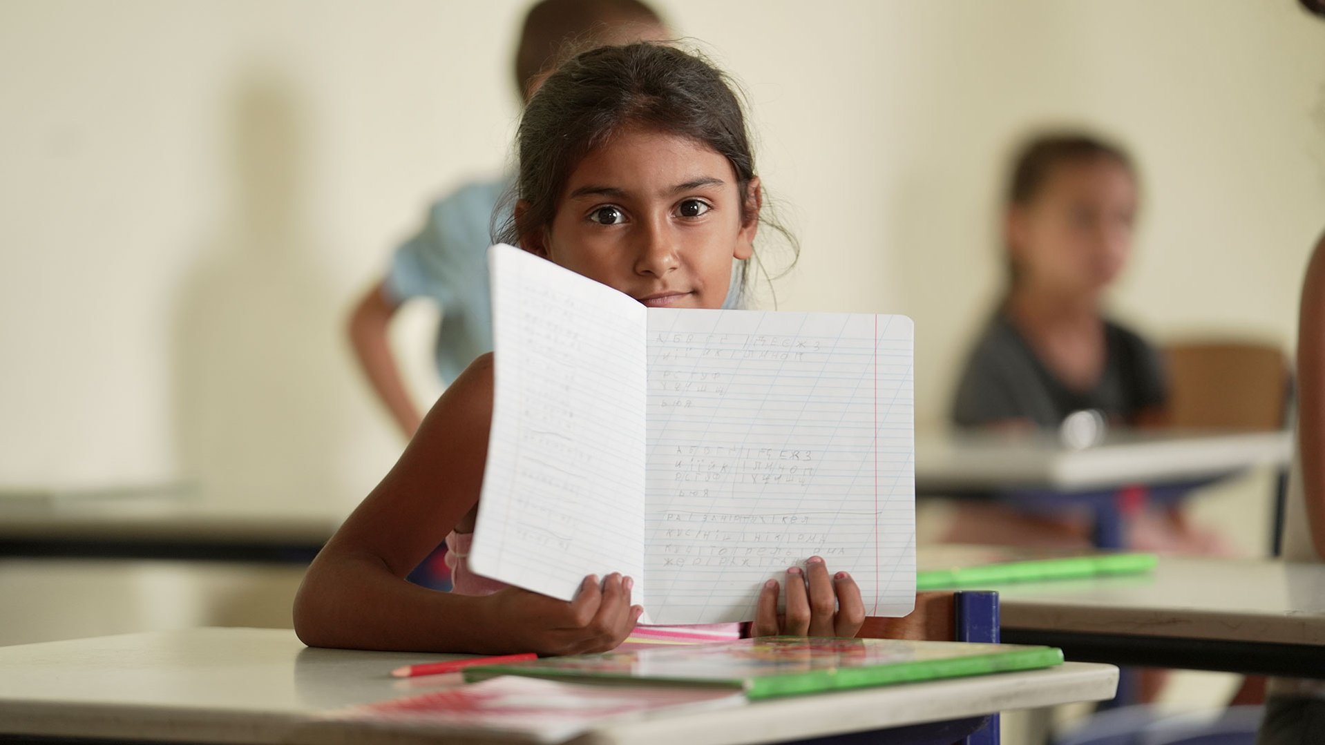 At War Child's Safe Space, refugee children from Ukraine are able to learn in a protection evironment