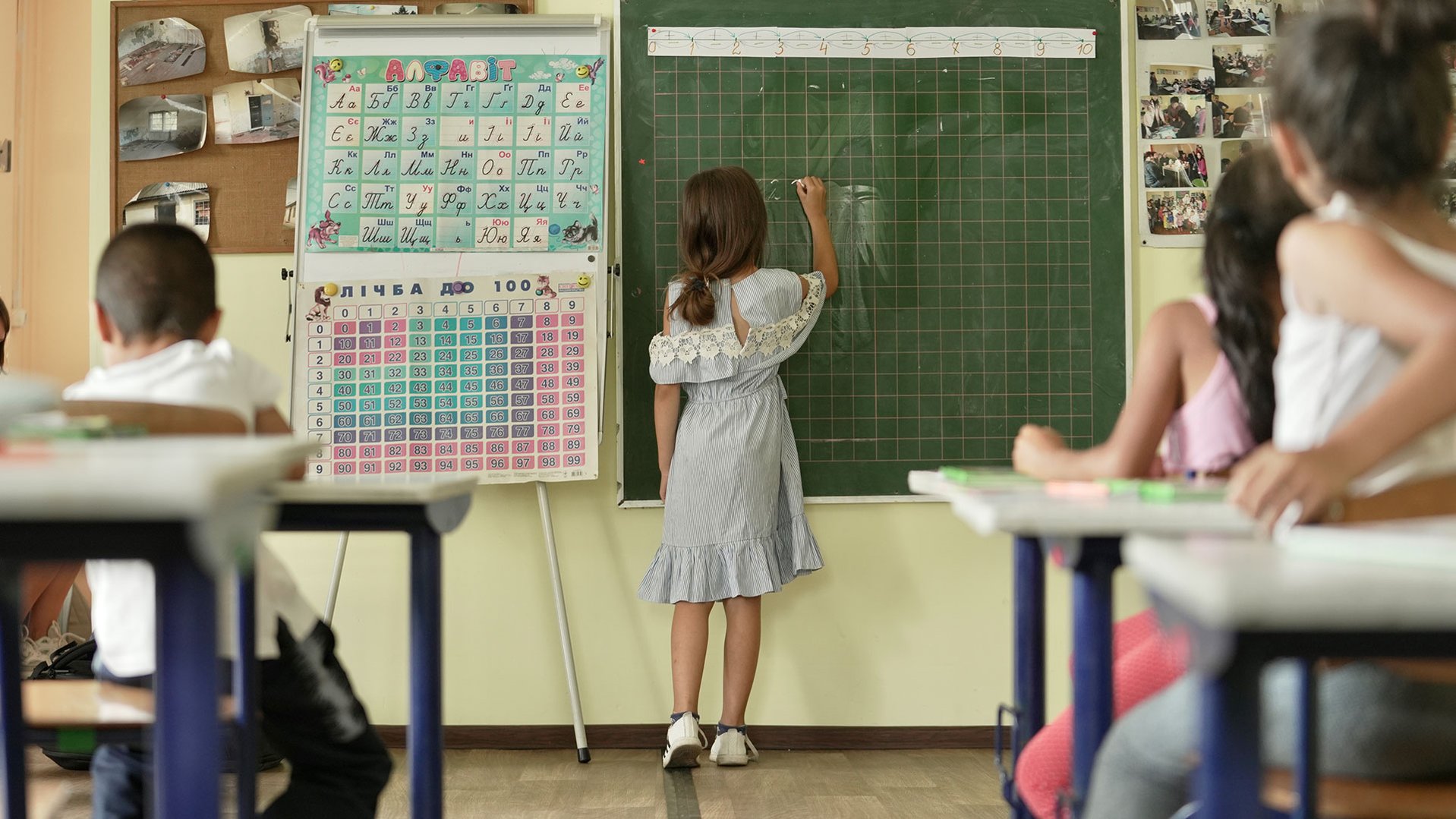 At War Child's Safe Space, refugee children from Ukraine are able to learn in a protection evironment