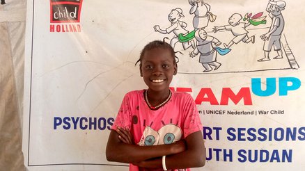 Nyagoa is finding solace in War Child's TeamUp Programme in Malakal, South Sudan