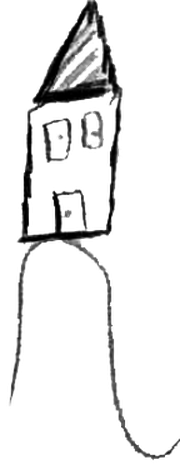 Tekening doodle huis veilige plek War Child