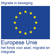 Logo AMIF - Europese Unie fonds voor asiel, migratie en integratie - partner War Child