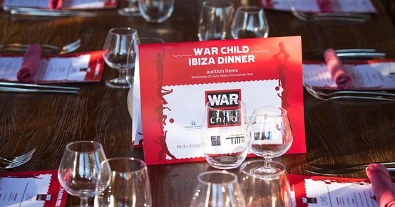 Ibiza War Child dinner evenement