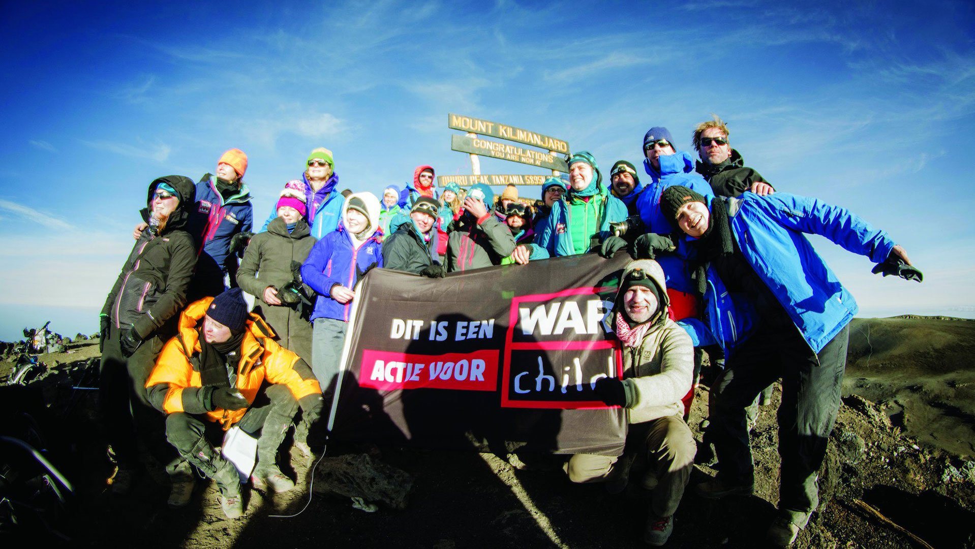 Kilimanjaro beklimmen met War Child