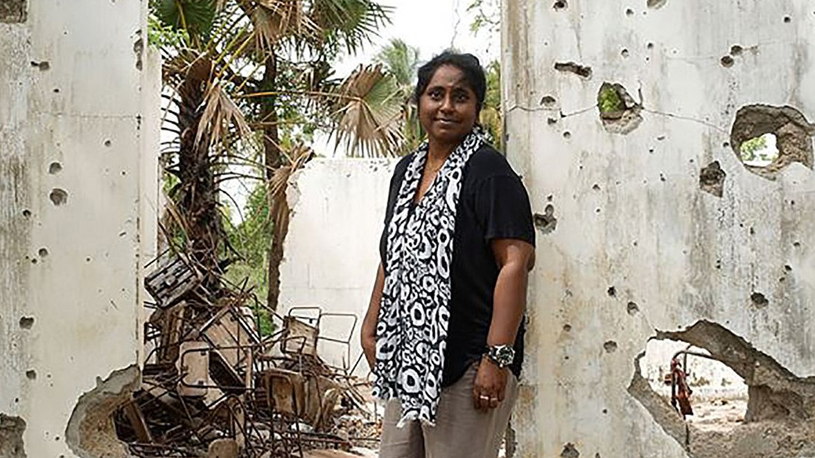 War Child collega medewerker Marina in Sri Lanka